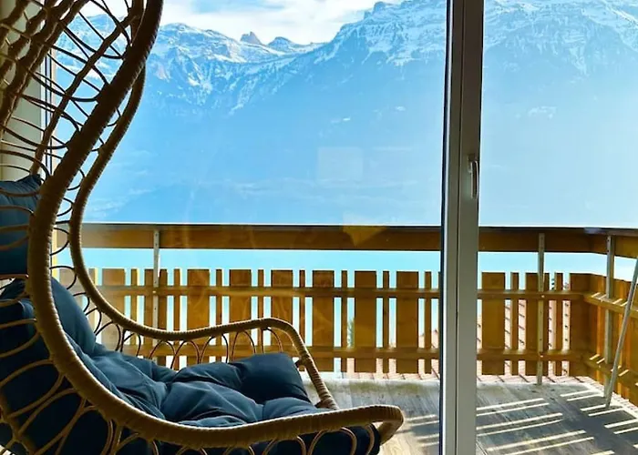 Luxury Lakeview With Ac & Near Interlaken בקתה *