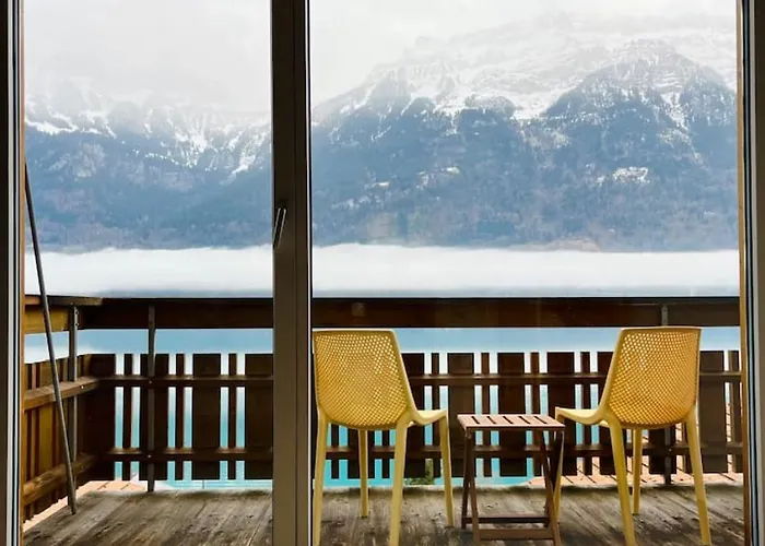 בקתה Luxury Lakeview With Ac & Near Interlaken