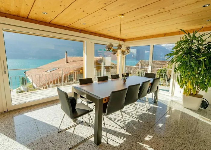 בקתה Luxury Lakeview With Ac & Near Interlaken