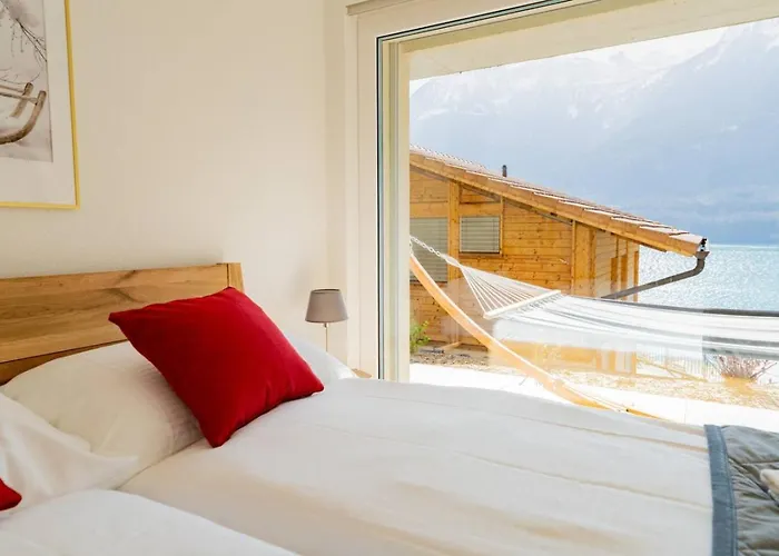 Luxury Lakeview With Ac & Near Interlaken בקתה *