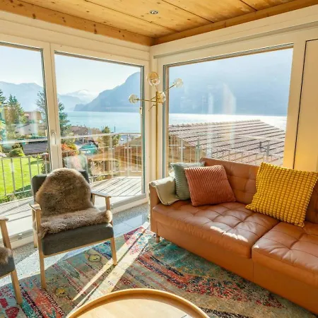 Luxury Lakeview With Ac & Near Interlaken Шале Niederried bei Interlaken